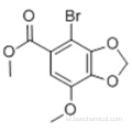 4- 브로 모 -7- 메 톡시-벤조 [1,3] 다이옥 솔 -5- 카르복시산 아세트산 에스테르 CAS 81474-46-6